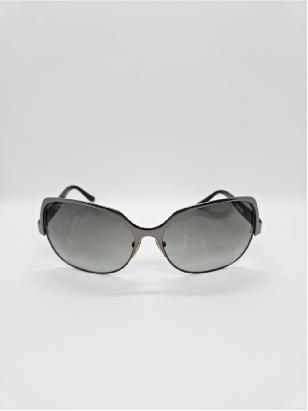 Bvlgari 6033 Women's Sunglasses Gunmetal/Gray Gradient Lenses with Box and Paper